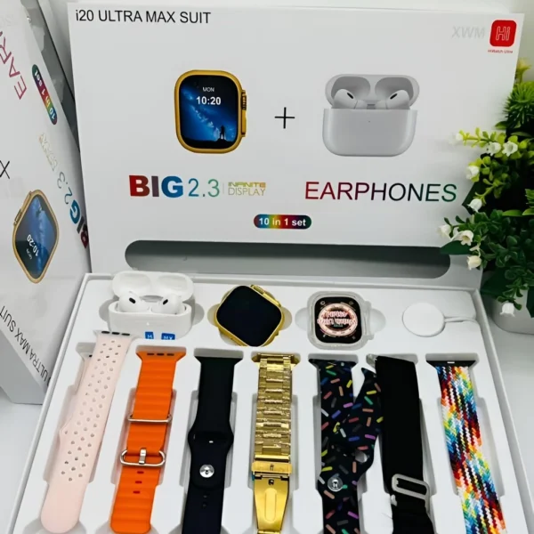 I20 Ultra with WiFi GPS4G R4 Smartwatch (Multicolor Strap, Free Size)