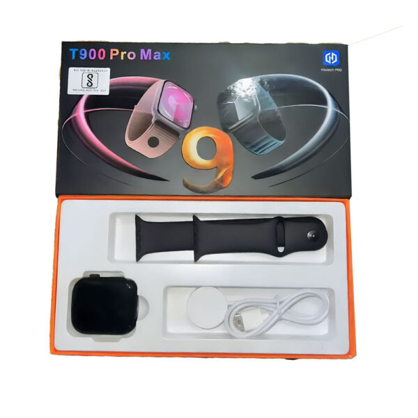 T900 Pro Max Smartwatch (Black Strap, Free Size) Smartwatch (Black Strap, Free Size)