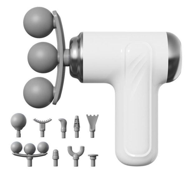 Gun | Massage Machine for Body Pain | 9 Adjustable Heads for Deep Tissue, Muscle Relief for Back, Shoulder & Foot